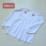 شومیز دخترانه کتان پنبه ژاکارد (7تا16سال) - Image 10