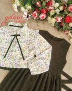 کت سارافون دخترانه طرح گلاریس(8 تا ۱2 سال) - Image 10