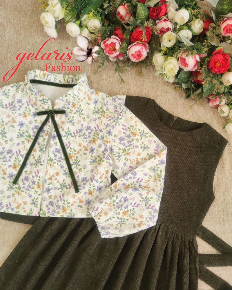 کت سارافون دخترانه طرح گلاریس(8 تا ۱2 سال) - Image 10