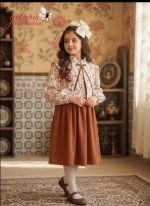 کت سارافون دخترانه طرح گلاریس(8 تا ۱2 سال) - Image 6