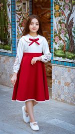 پیراهن نوجوان دخترانه طرح دیانا(9تا15سال) - Image 7