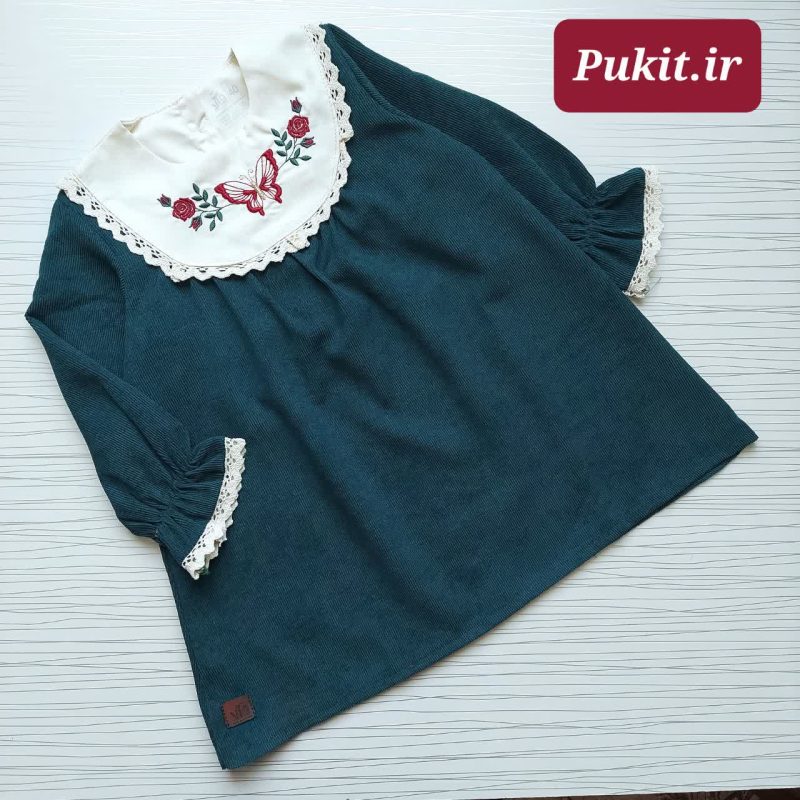 پیراهن سینه گلدار دخترانه طرح محنا(2تا11سال) - Image 11