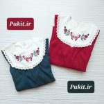 پیراهن سینه گلدار دخترانه طرح محنا(2تا11سال)