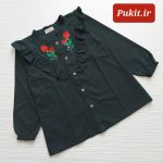 شومیز دخترانه گلدوزی طرح انار(6 تا 13 سال) - Image 7