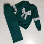 بلوز شلوار دخترانه طرح پاپیون توری(2تا10سال) - Image 5