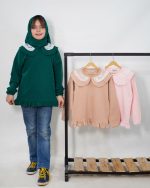 بلوز تک دخترانه یقه تور طرح نرگس (2تا8سال) - Image 4