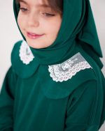 بلوز تک دخترانه یقه تور طرح نرگس (2تا8سال) - Image 3