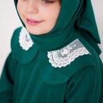 بلوز تک دخترانه یقه تور طرح نرگس (2تا8سال)