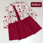 کت سارافون زرشکی طرح شهرزاد(2 تا 11 سال) - Image 4