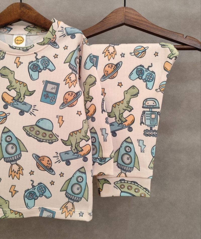 بلوز شلوار راحتی سه طرح متین(1تا10سال) - Image 3