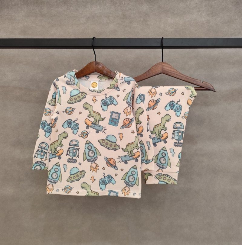 بلوز شلوار راحتی سه طرح متین(1تا10سال) - Image 2