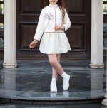 کت دامن و تاپ دخترانه طرح ژاله(6تا11سال)