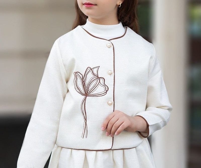 کت دامن و تاپ دخترانه طرح ژاله(6تا11سال) - Image 3