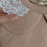 بلوز تک دخترانه یقه تور طرح نرگس (2تا8سال) - Image 6