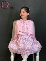 کت سارافون صورتی طرح نوشین(2تا5سال) - Image 5