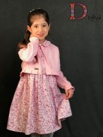 کت سارافون صورتی طرح نوشین(2تا5سال) - Image 3