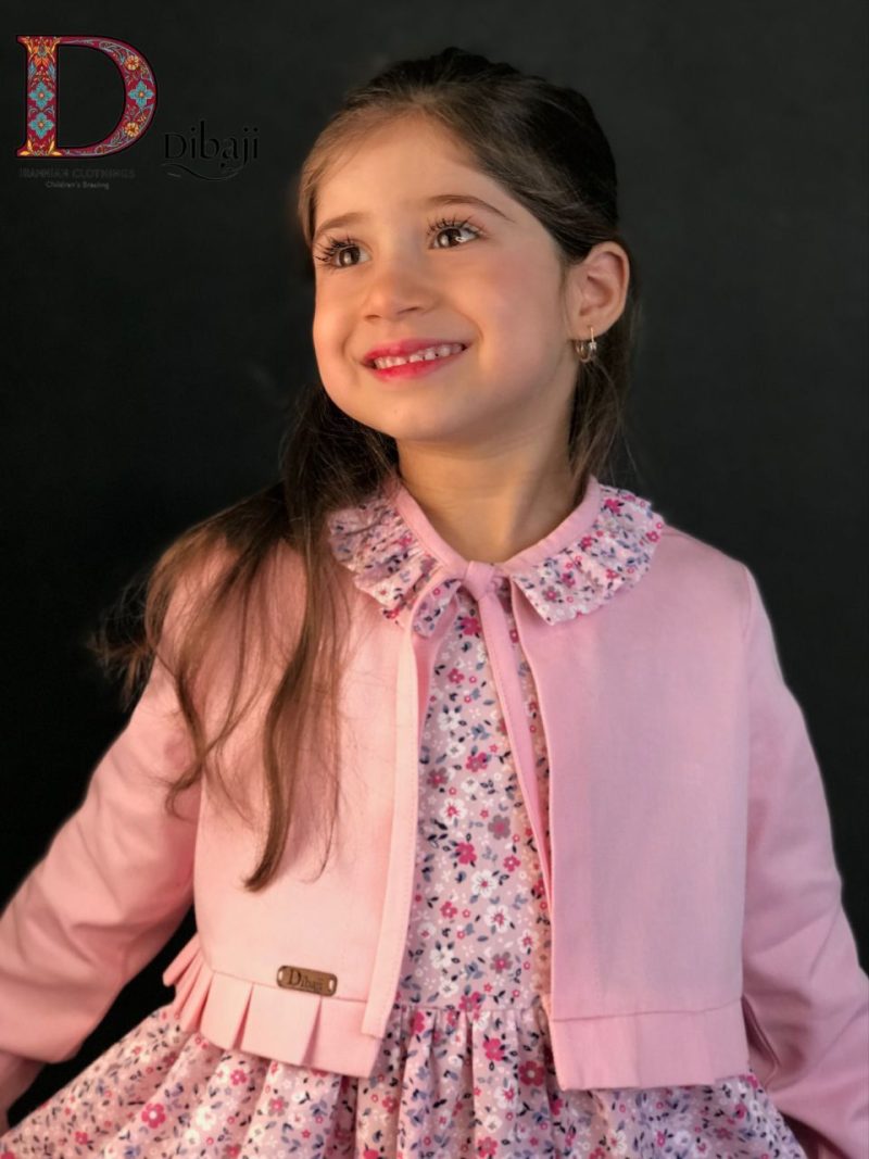 کت سارافون صورتی طرح نوشین(2تا5سال) - Image 2