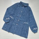 تونیک مانتویی جین گلدوزی طرح بابونه(10 تا 14سال)