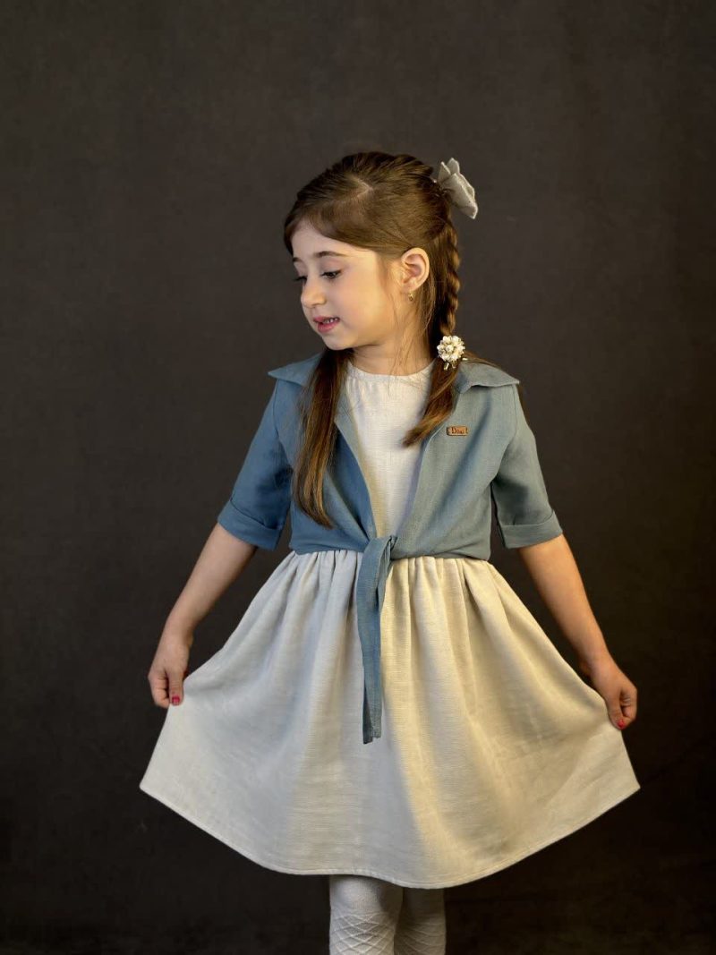 کت سارافون دخترانه طرح آنیتا (2تا9سال) - Image 2