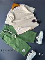 تیشرت شلوارک کتان پسرانه طرح یاسین (3تا11سال)