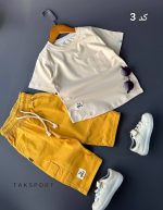 تیشرت شلوارک کتان پسرانه طرح یاسین (3تا11سال) - Image 4