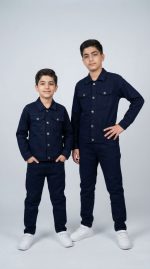 کت شلوار پسرانه کتان طرح نیما(5تا13سال) - Image 3