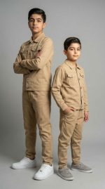 کت شلوار پسرانه کتان طرح نیما(5تا13سال) - Image 5