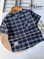 شومیز تک پسرانه یقه کوبایی طرح چهارخونه(3تا13سال) - Image 2