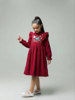 پیراهن دخترانه گلدوزی طرح مرجان(3 تا 9سال) - Image 3