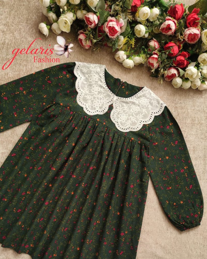 پیراهن دخترانه طرح بانو(2تا8سال) - Image 5