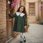 پیراهن دخترانه طرح بانو(2تا8سال)