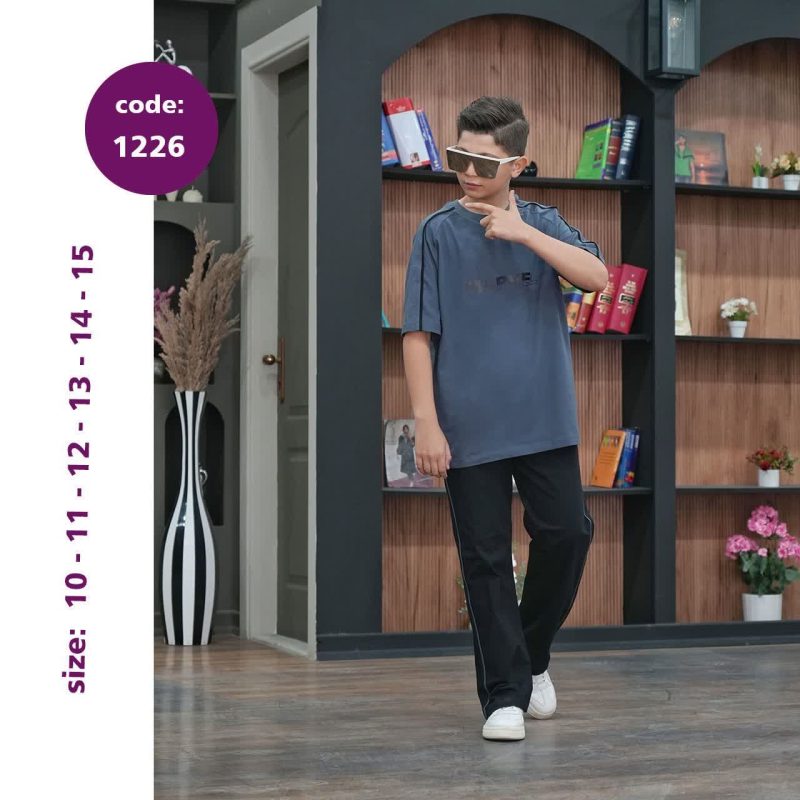 تیشرت شلوار پسرانه طرح کلاسیک(10تا15سال) - Image 7