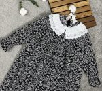 پیراهن مشکی دخترانه طرح محیا(3تا9سال) - Image 2