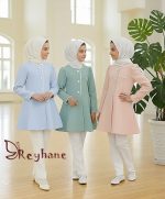 تونیک مانتویی دخترانه طرح یسنا(6تا 15سال) - Image 3