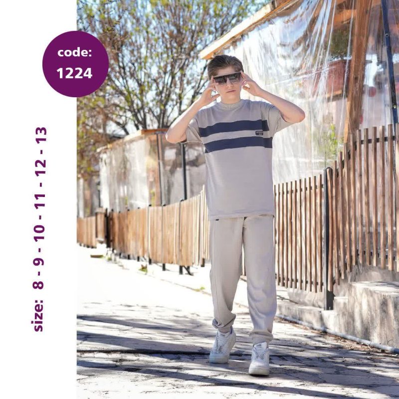 تیشرت شلوار پسرانه طرح کارن(8تا 13سال) - Image 5