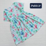 پیراهن ساحلی دخترانه سه بعدی(2تا12سال)