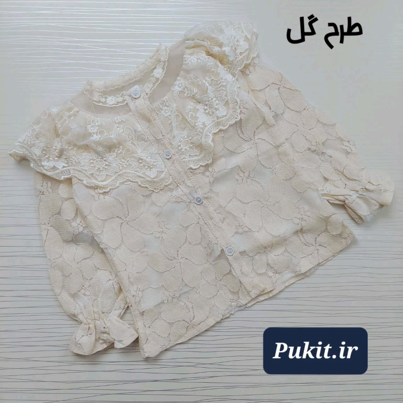 شومیز دخترانه دانتل طرح شیوا(3 تا 14 سال) - Image 4