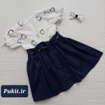 پیراهن نخی دخترانه طرح سایه(۳ تا ۹ سال) - Image 6