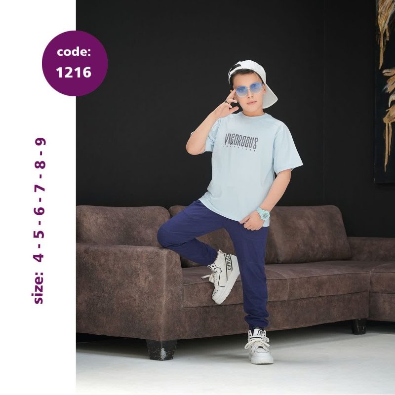 تیشرت شلوار پسرانه طرح بهزاد(3تا10سال) - Image 4