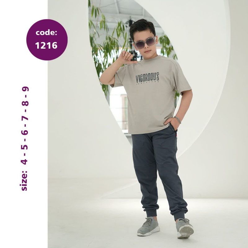 تیشرت شلوار پسرانه طرح بهزاد(3تا10سال) - Image 3