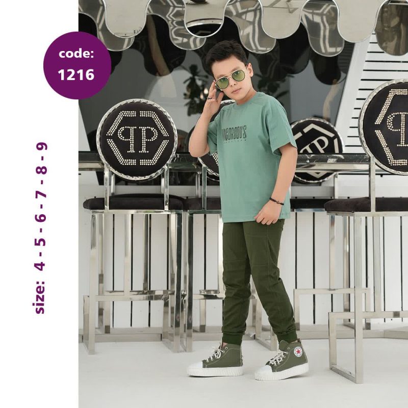 تیشرت شلوار پسرانه طرح بهزاد(3تا10سال) - Image 2