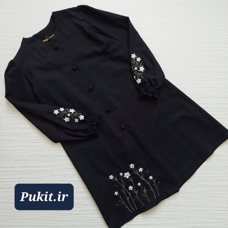 مانتو دخترانه طرح یاس ( 8 تا 15 سال ) - Image 11