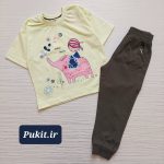 تیشرت شلوار دخترانه طرح فیلی (2تا8سال) - Image 7