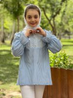 شومیز آستین بلند دخترانه طرح آنیا (10تا16سال) - Image 5