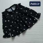 شومیز مشکی دخترانه طرح ستاره (1تا6 سال) - Image 6