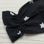 شومیز مشکی دخترانه طرح ستاره (1تا6 سال) - Image 4