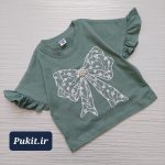تیشرت دخترانه پاپیون طرح میترا (2 تا 11سال) - Image 2