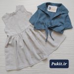 کت سارافون دخترانه طرح آنیتا (2تا9سال) - Image 3
