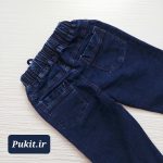 شلوار جین کمرکش اسپرت طرح تک( 6تا15سال) - Image 3