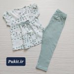 تیشرت شلوار دخترانه طرح پلنگی (2تا 9 سال)